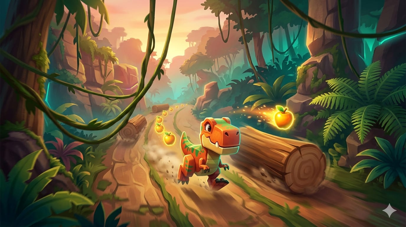 Dino Dash gameplay header